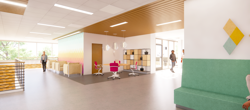 Artist rendering of Student Health and Counseling Center